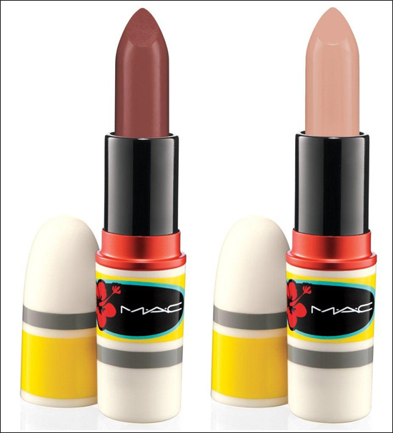 MAC Mocha og Naturally Eccentric lipstick fra Surf Baby