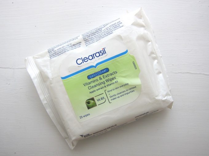 Clearasil wipes