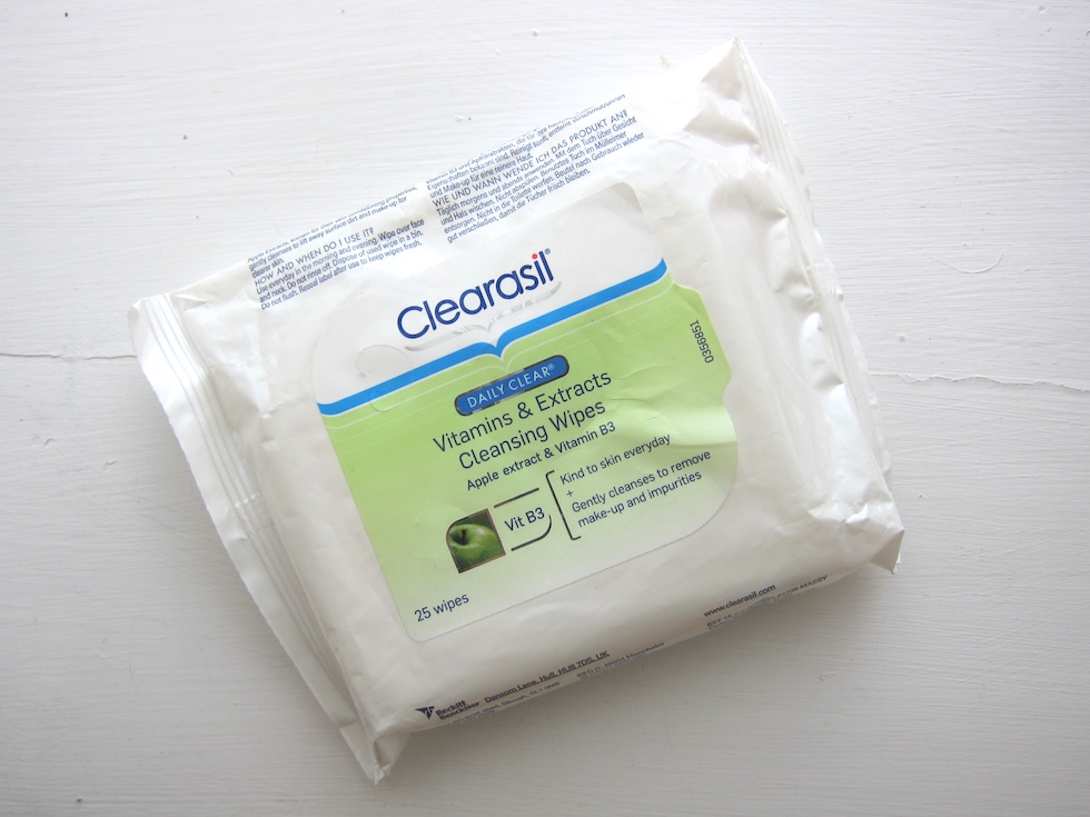 Clearasil wipes