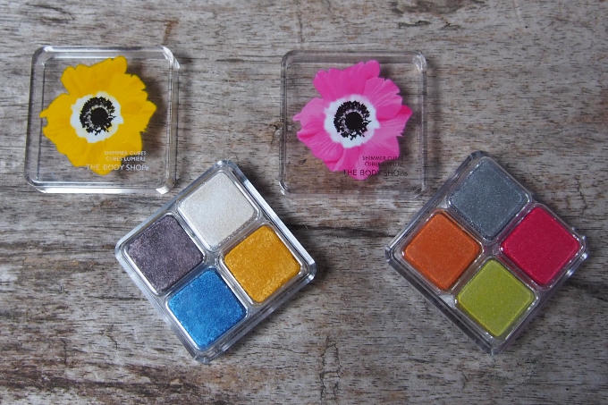 The Body Shop Shimmer Cubes Pink og Yellow