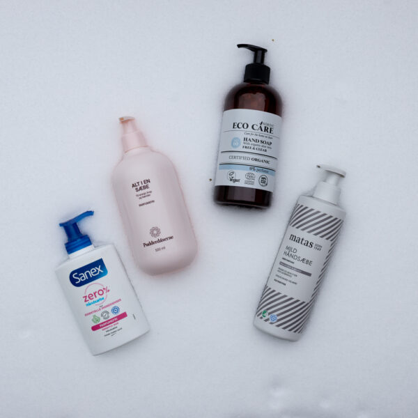 Milde håndsæber til tørre hænder