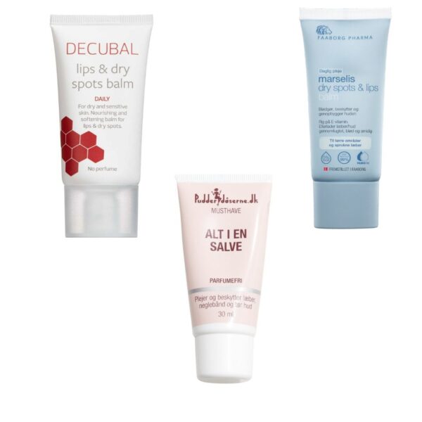 Salver med lanolin og vaseline