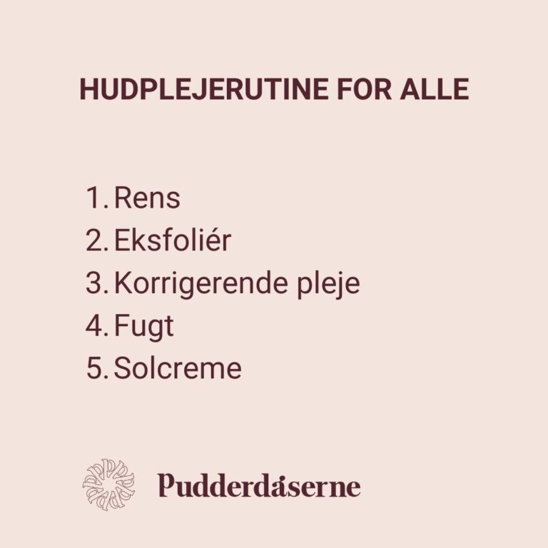 Hudplejerutine for alle